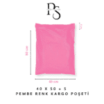 pembe renk kargo poşeti