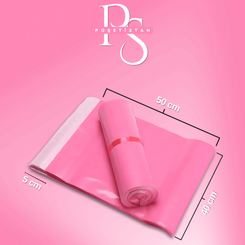 pembe renk kargo poşeti