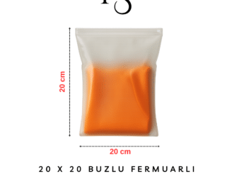 buzlu fermuarlı şeffaf torba