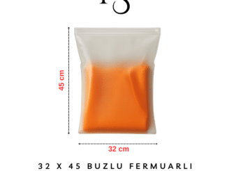 buzlu fermuarlı şeffaf torba