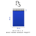 mavi renk kargo poşeti