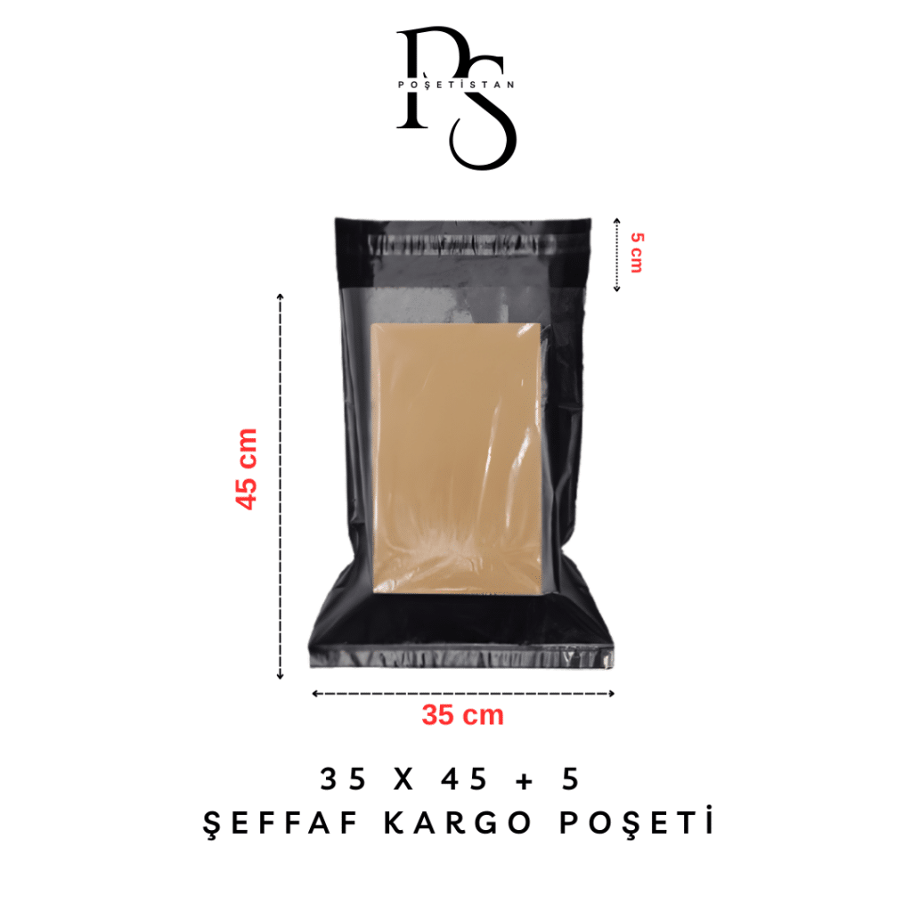 şeffaf kargo poşeti