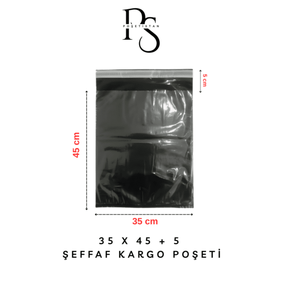 şeffaf kargo poşeti