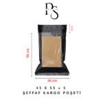 şeffaf kargo poşeti