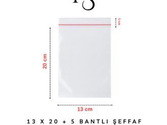 bantlı şeffaf opp jelatin