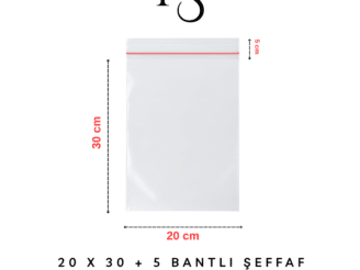 bantlı şeffaf opp jelatin