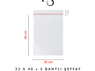 bantlı şeffaf opp jelatin