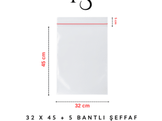 bantlı şeffaf opp jelatin