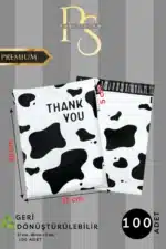 Deri Desen 140 Mikron Hazır Baskılı Kargo Poşeti 37 x 45 + 5