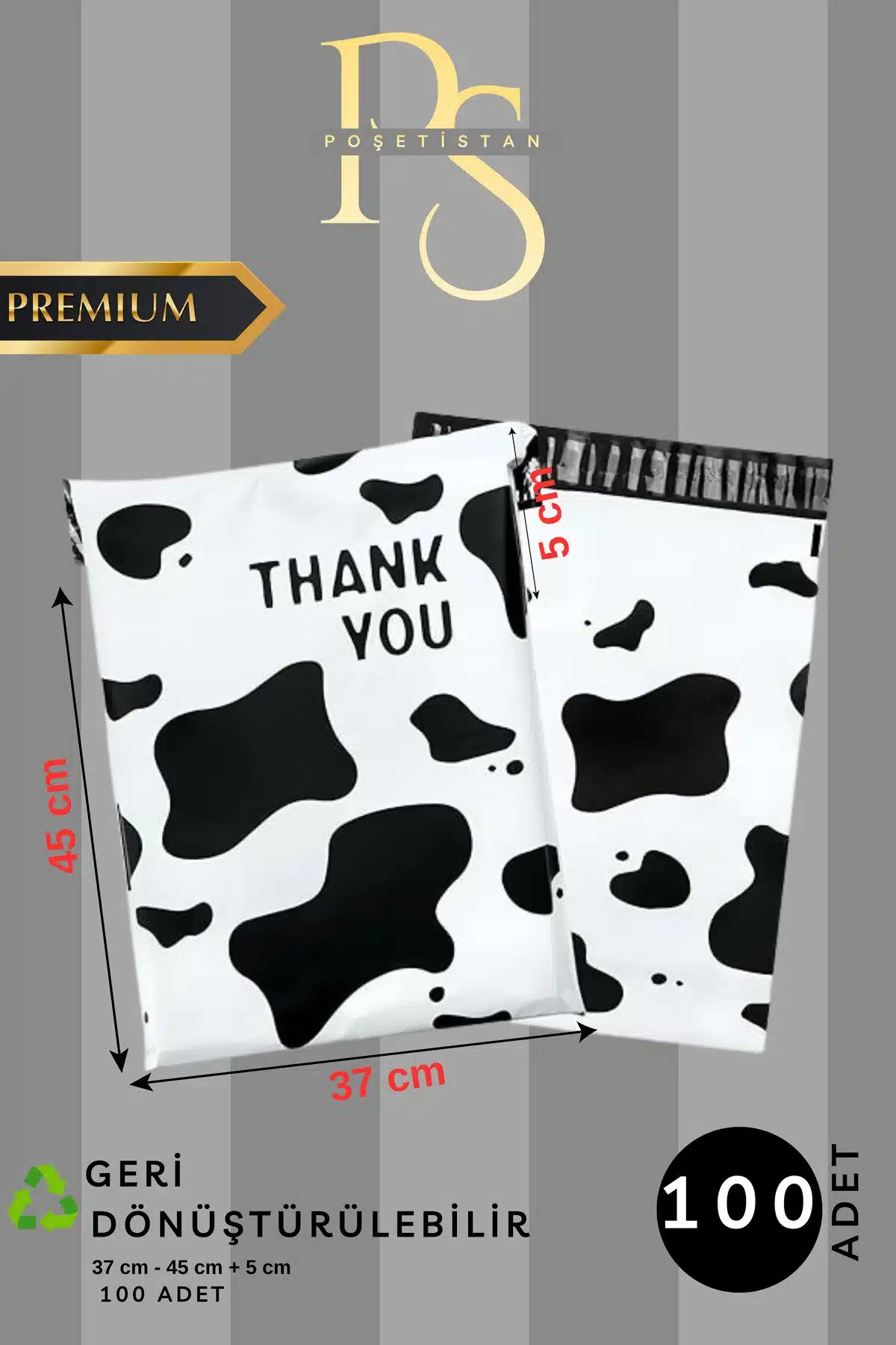 37x45-deri-desen-kargo-poseti Deri Desen 140 Mikron Hazır Baskılı Kargo Poşeti 37 x 45 + 5 - Görsel 1