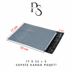 Kargo Poşeti Cepsiz 80 Mikron 17 x 23 Cm + 5 Cm
